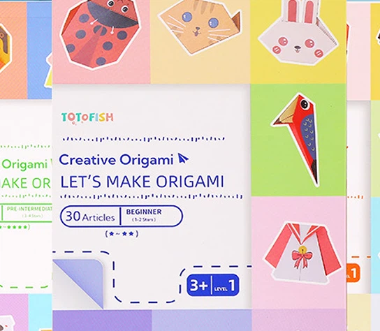 Three-dimensional Origami Paper For Children
